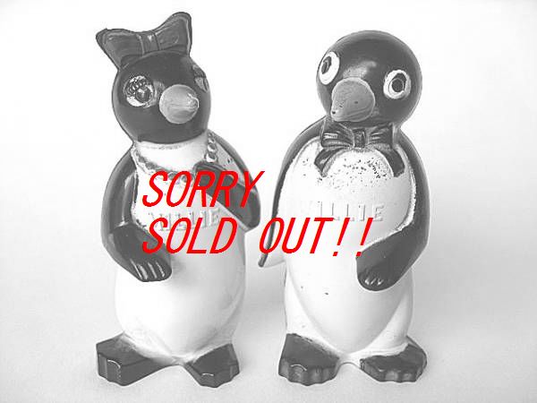 ペア！1950’ｓ KOOL クール たばこ ペンギン ビンテージ 塩＆胡椒入れ ペア！1950's KOOL クール たばこ ペンギン ビンテージ 塩