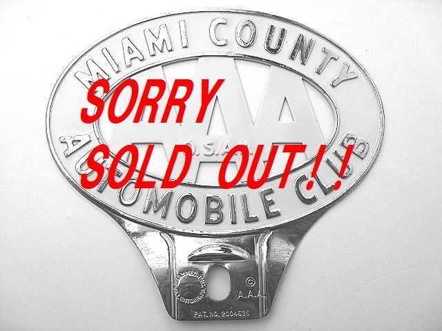 1950’s AAA トリプルエー ビンテージ ライセンス トッパー 検 ハーレーダビッドソン BELL パン BUCO ナックル ショベル 500TX アメ車 トラ ☆NOS 1950\u0027s AAA トリプルエー ビンテージ アワード エンブレム