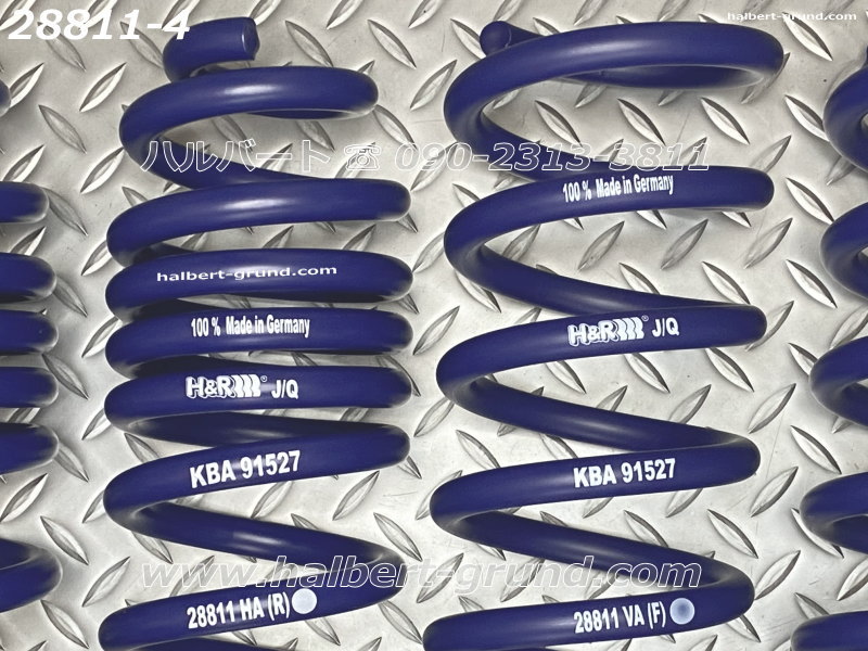 H&R ダウンサス 28811-4【H&R Sport Springs】スポーツ