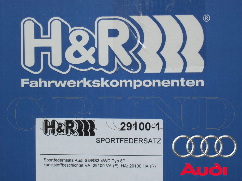 H&R ダウンサス 29100-1【H&R Sport Springs】 H&R スポーツスプリング 