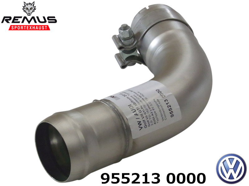 REMUS キャタバック ゴルフ7 GTI Φ102 アングル ストレートカット REMUS レムス キャタバックシステム ゴルフ7 GTI クラブスポーツ用