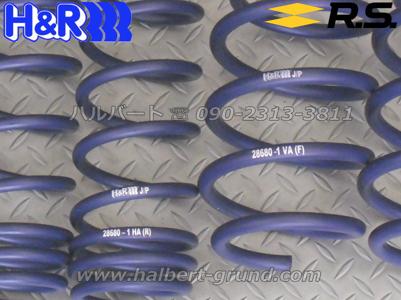 ルノー　メガーヌ4 RS (BBM5P,P1,P2)用　H&R ダウンスプリング メガーヌrs H&R ダウンサス