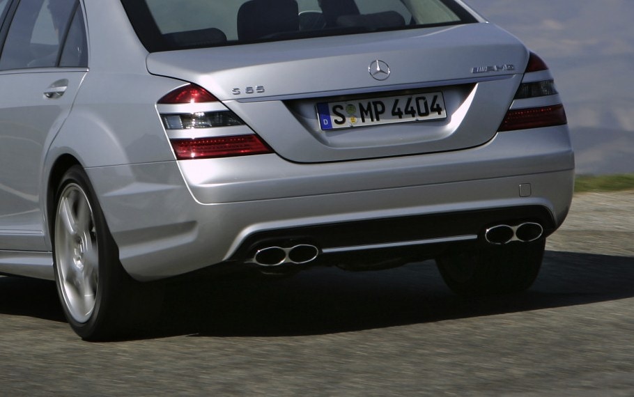 W221 ベンツSクラスS500 S550 社外ステンレスリアマフラー