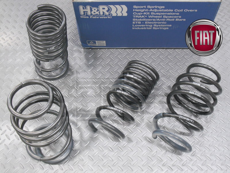 いぶし銀　H&R ダウンサススプリング　フィアット500用　1台分 いぶし銀様専用 H&R ダウンサススプリング フィアット500用 1台