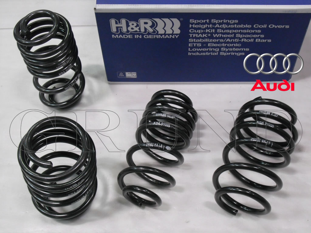 H&R ダウンサス 29102-2【H&R スポーツスプリング｜アウディ TT