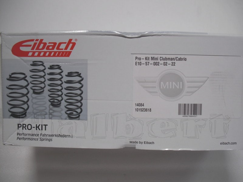 BMW MINI R56 MF16S ミニデルタ特注　アイバッハ製　ダウンサス アイバッハ ダウンサス 10-57-004-02-22【正規輸入品】Eibach