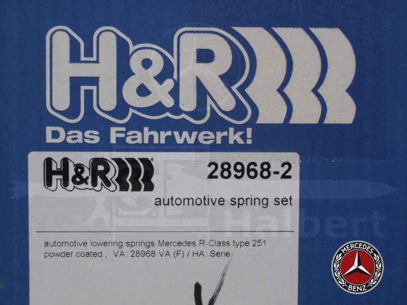 H&R ダウンサス 28968-2【H&R Sport Springs】スポーツ