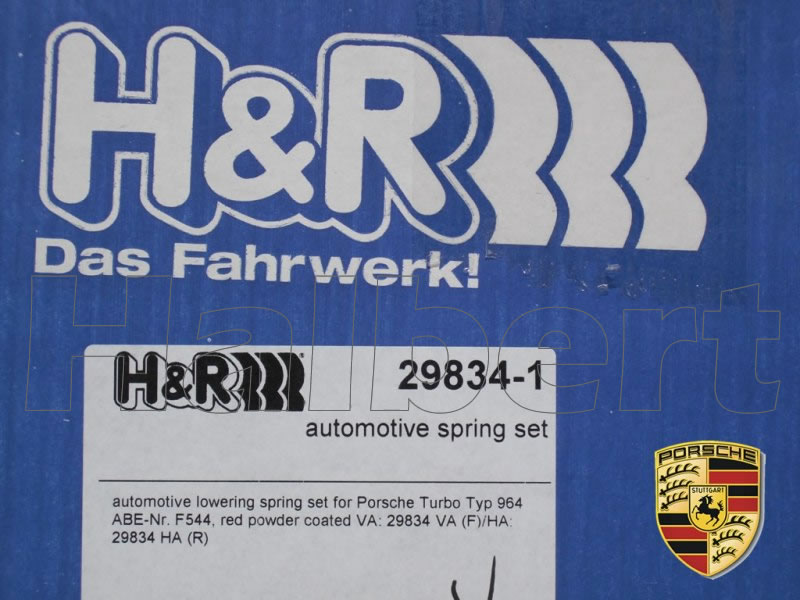 ポルシェ911(997) H&R ダウンサス スプリング 1台分 29188-1 ポルシェ911(997) H&R ダウンサス スプリング 1台分 29188-1
