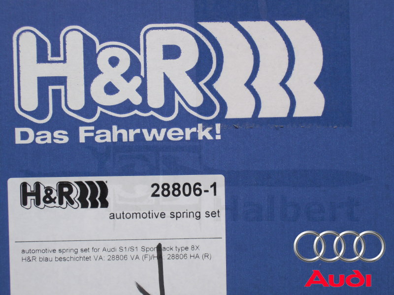 H&R ダウンサス 28806-1【H&R Sport Springs】スポーツ