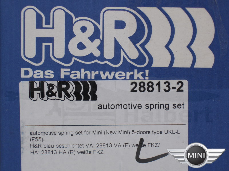 H&R ダウンサス 28813-2【H&R Sport Springs】｜ミニ 5ドア【BMW