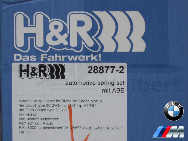 H&R ダウンサス 28877-2【H&R Sport Springs】スポーツ