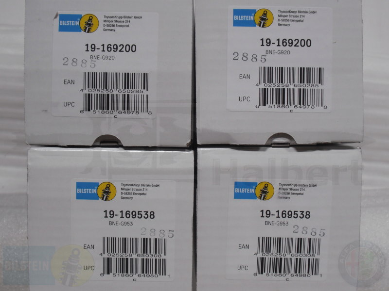 アルファロメオ 159 ブレラ ビルシュタイン ショックアブソーバー ビルシュタイン B4 19-169200 19-169538【BILSTEIN B4