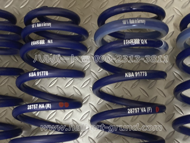 H&R ダウンサス 28757-4【H&R Sport Springs】スポーツ