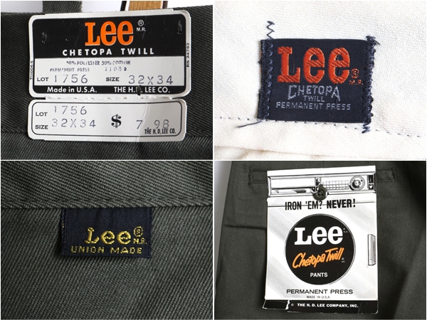 70sデッドストックLee Chetopa Twillパンツ　32×32 デッドストック 70's LEE CHETOPA リー チェトパ ツイル 5