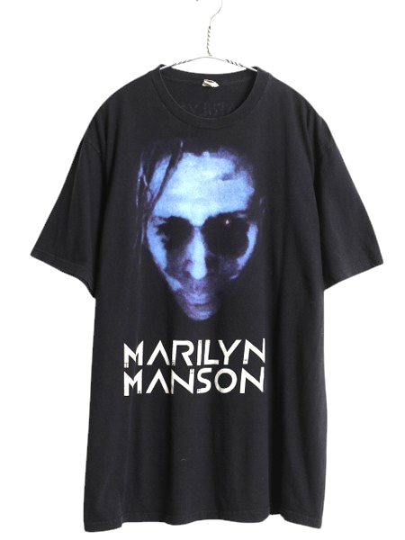 マリリンマンソン Tシャツ　2015年製 バックプリント マリリン マンソン 両面 イラスト プリント Tシャツ メンズ XL