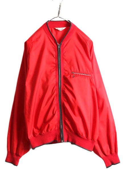 60s ☆ Jockey フルジップ ナイロン ジャケット メンズ M / 古着