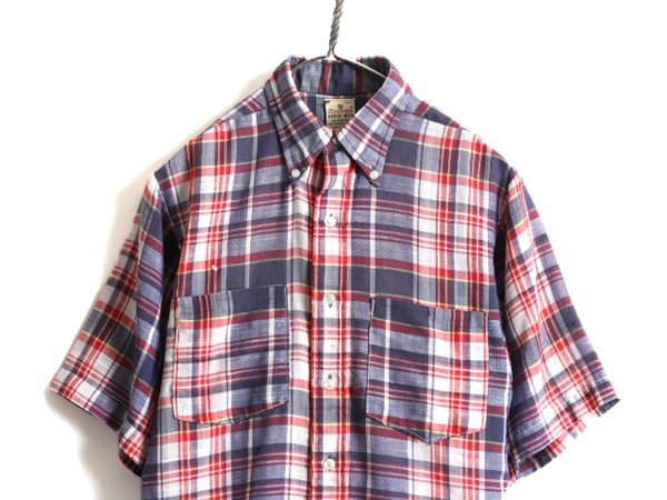 BLUNT ヴィンテージ半袖ボタンアップシャツ グレー USA製 BLUNT ヴィンテージ半袖ボタンアップシャツ グレー USA製