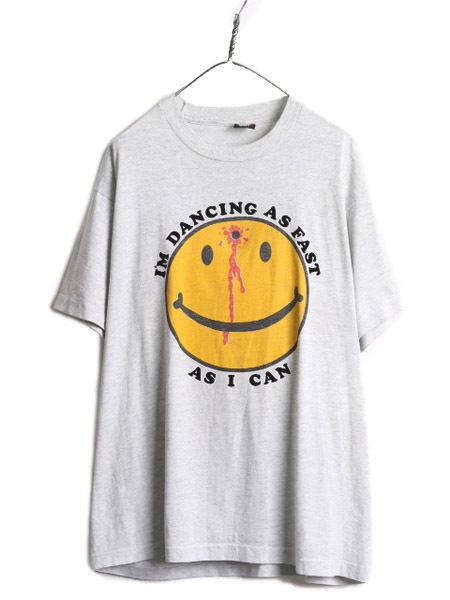 90s Head Shot ぶち抜きスマイル Tシャツ M b4c58a633bba9385456b29f0760d87