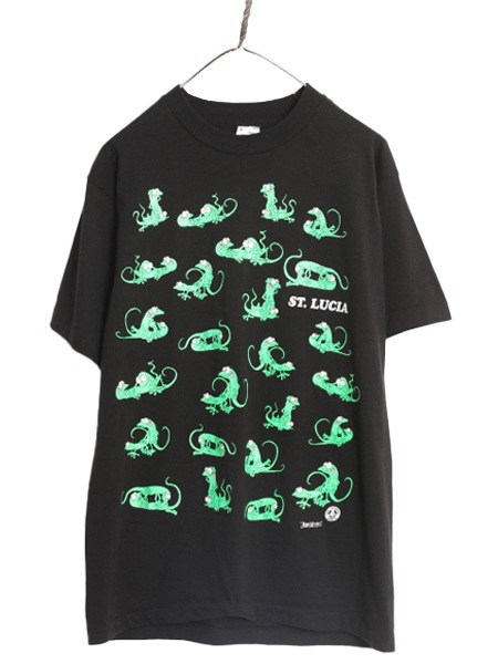 USA古着 メンズ XLサイズ カラーTシャツ プリント 48枚まとめ売り 90s USA製 ☆ カメレオン 四十八手 イラスト プリント Tシャツ