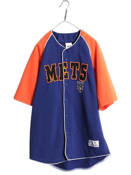 MLB オフィシャル Majestic メッツ ベースボール シャツ メンズ