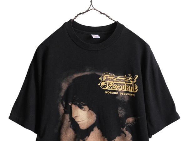 90s USA製 Vintage オジーオズボーン Tシャツ 黒 L HANES