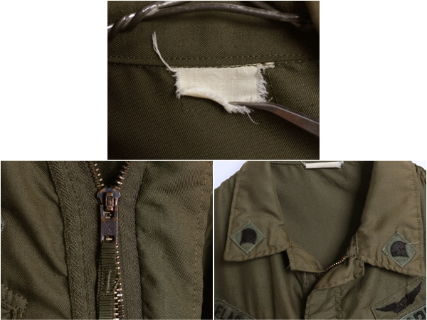 70s ☆ 米軍実物 US ARMY ヘリクルー シャツ メンズ M 程 / 75年