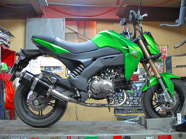 HOTLAP Z125用 レーシングダウンマフラー