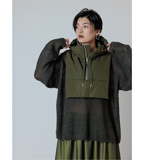 30％OFF》【CHIGNON/シニヨン】中綿フードカラー(4734-041MK