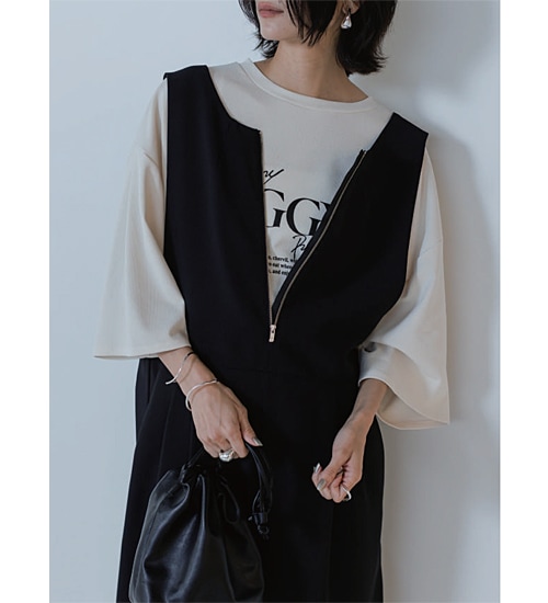 CHIGNON/シニヨン】ノースリーブカーヴィサロペット(3246-484KK