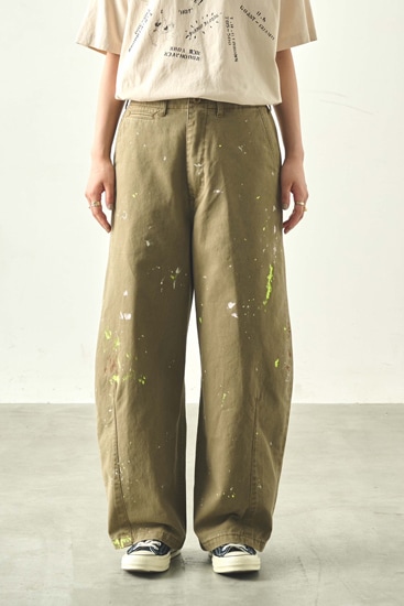 kha:ki/カーキ】TYPE-43ワイドトラウザー/TYPE-43 WIDE TROUSERS