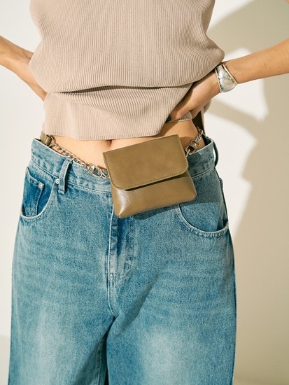 Rest&Recreation チェーンポーチ YENN/イエン】チェーンベルトポーチ/CHAIN BELT POUCH(Y252