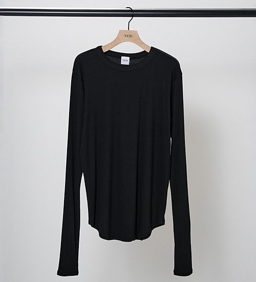 YENN　イェン　コットンリブロングTシャツ　Y244-81090-2 楽天市場】YENN イエン COTTON RIB LONG TEE コットンリブロング
