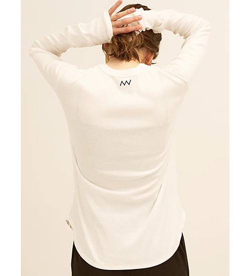 YENN/イエン】コットンリブロングT/COTTON RIB LONG TEE(Y244