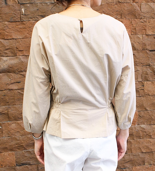 リゼッタ プリーツ リネン コットン ブラウス アウレーリア LISETTE