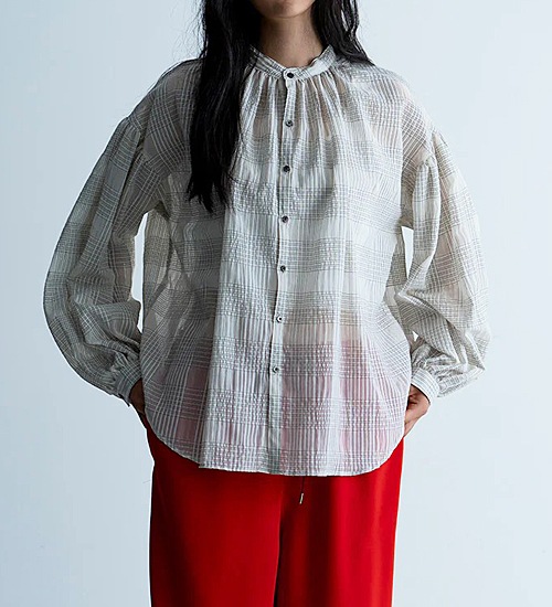 20％OFF》【MANON/マノン】シアーチェックアミカルシャツ/SHEER