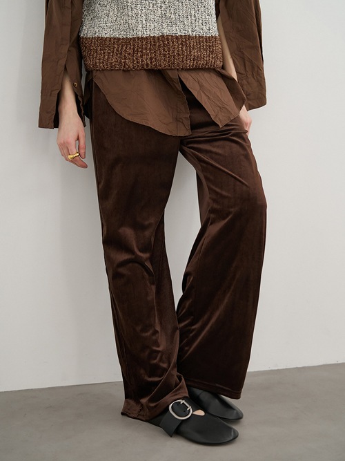 YENN/イエン】ベルベットリラックスパンツ/VELVET RELAX PT(Y253