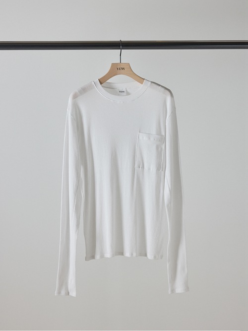 YENN/イエン】シアーリブポケットトップス/SHEER RIB PK TOPS