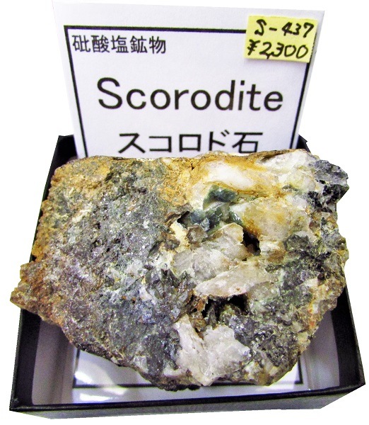 S-437 スコロド石(Scorodite) | 燐酸塩・砒酸塩鉱物,砒酸塩鉱物