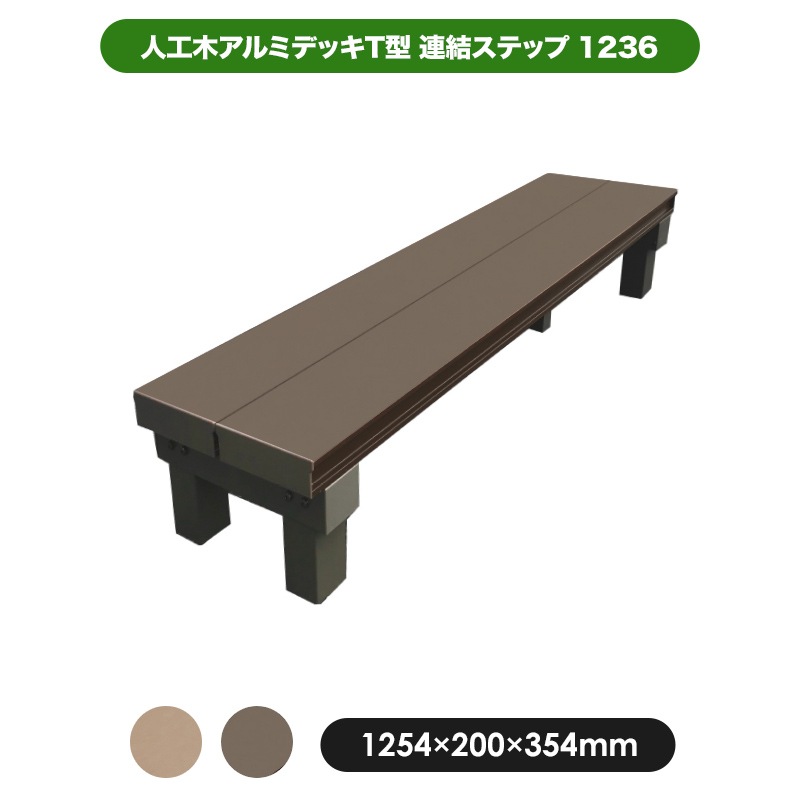 人工木アルミ連結デッキ2個セット 展示品