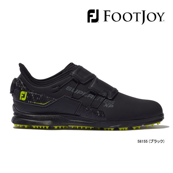 FootJoy レディースゴルフシューズ 黒/グレー　☆   サイズ24 フットジョイ ゴルフシューズ スーパーライト XP スパイクレス