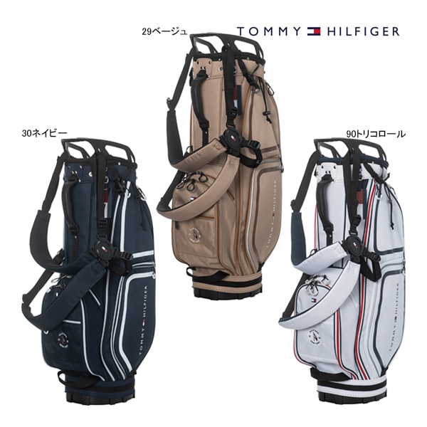 新品 トミーヒルフィガーゴルフ キャディバッグ THMG5SC2 トリコロール 新品 トミーヒルフィガーゴルフ キャディバッグ THMG5SC2