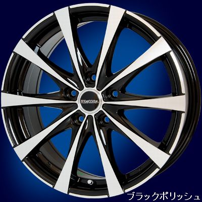 ラフィット SK-10 ホイール 15×4.5J 4H P.C.D100 INSET+43 ブラック  
