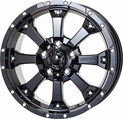 MKW MK-46 グロスブラック 8.0J-16 P.C.D139.7 6H インセット+17 4本 