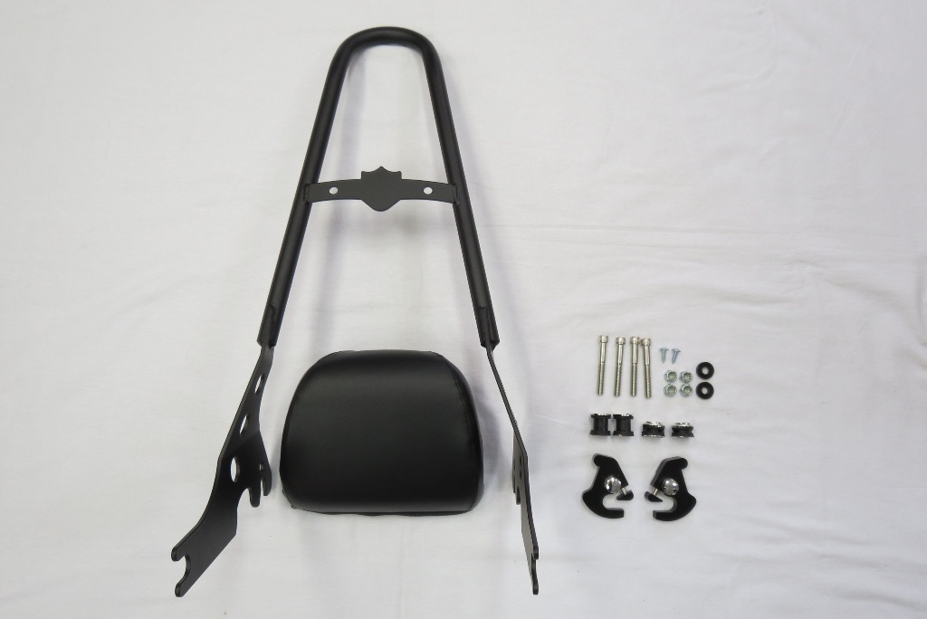 デタッチャブル バックレストXL1200R XL883 R/C ハーレー黒a22 