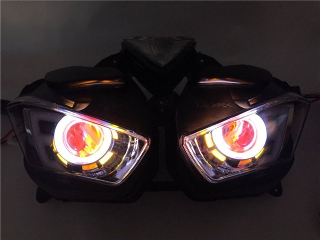 ヘッドライト プロジェクター エンジェルアイ HID YAMAHA用 R25