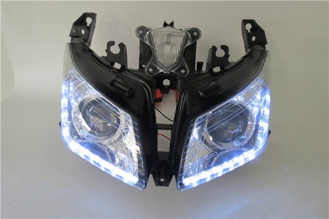 逆輸入 ヘッドライト クリア 2012-2014 Tmax530 Yamaha LED付き パーツ