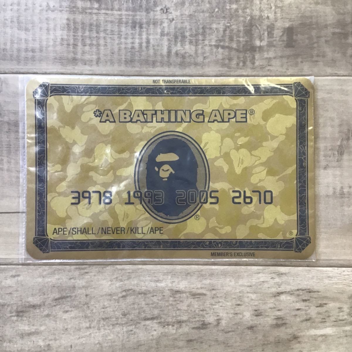 ★APE エイプ ゴールドカード柄マウスパッド他 会員限定グッズ 10点セット★ ☆会員限定☆ マウスパッド ゴールド会員 a bathing ape bape
