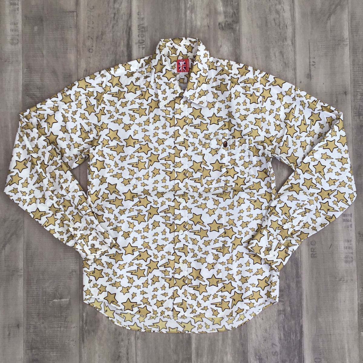 A BATHING APE エイプスターシャツ 長袖シャツ L ヴィンテージ A BATHING APE エイプスターシャツ 長袖シャツ L ヴィンテージ