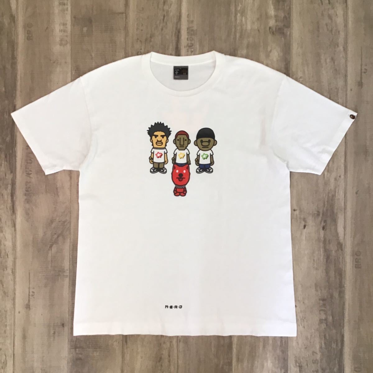 Number (N)ine SNOOZER Bape コラボ ラグランtシャツ ☆XL☆ N.E.R.D × BAPE Tシャツ a bathing ape NERD pharrell