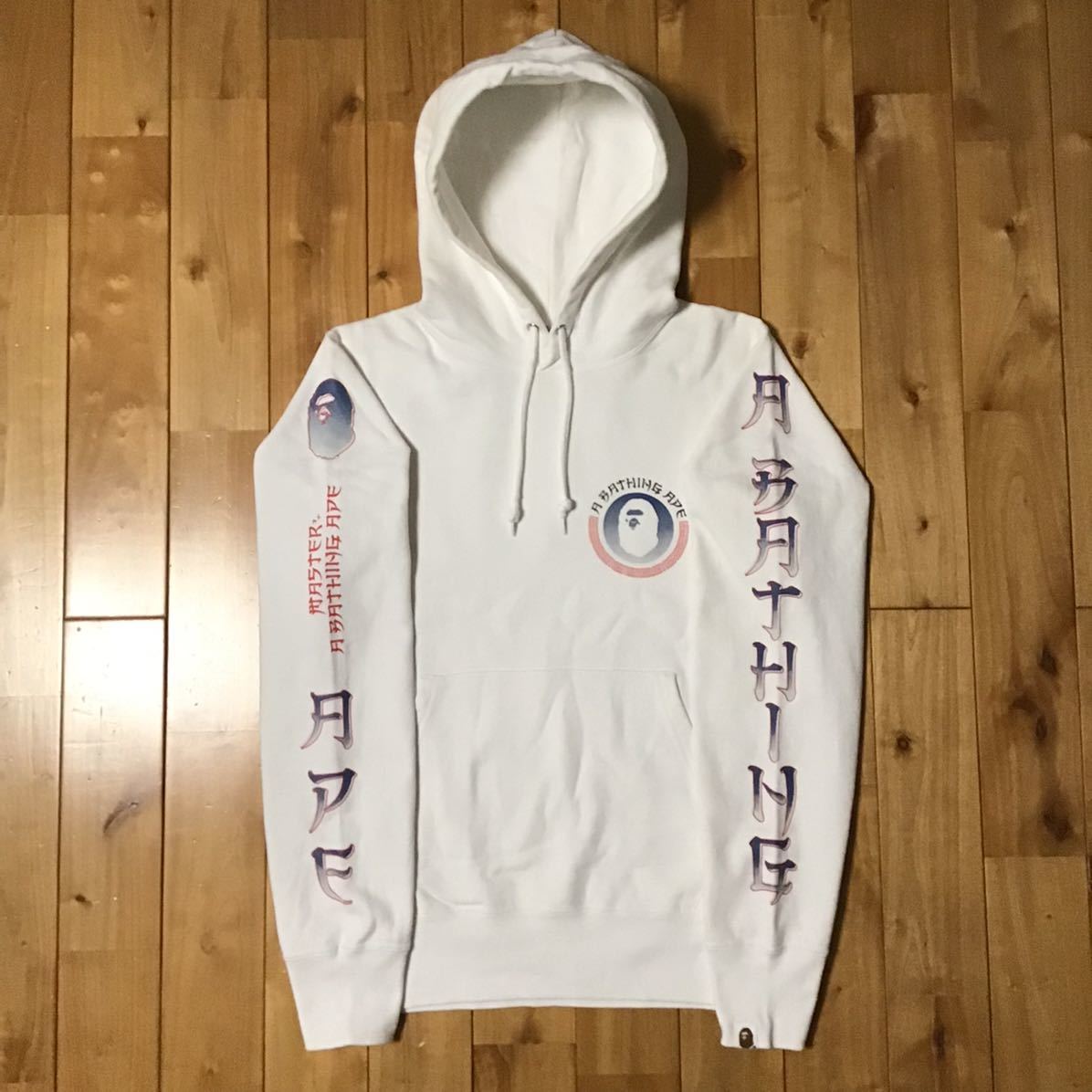 BAPE LOGO プルオーバー パーカー Sサイズ a bathing ape pullover  